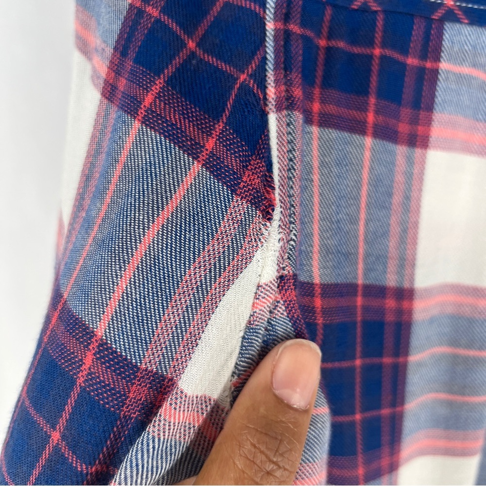 PAIGE Trudy Shirt Soft Plaid Casual Button Front‎ XS - Picture 12 of 16